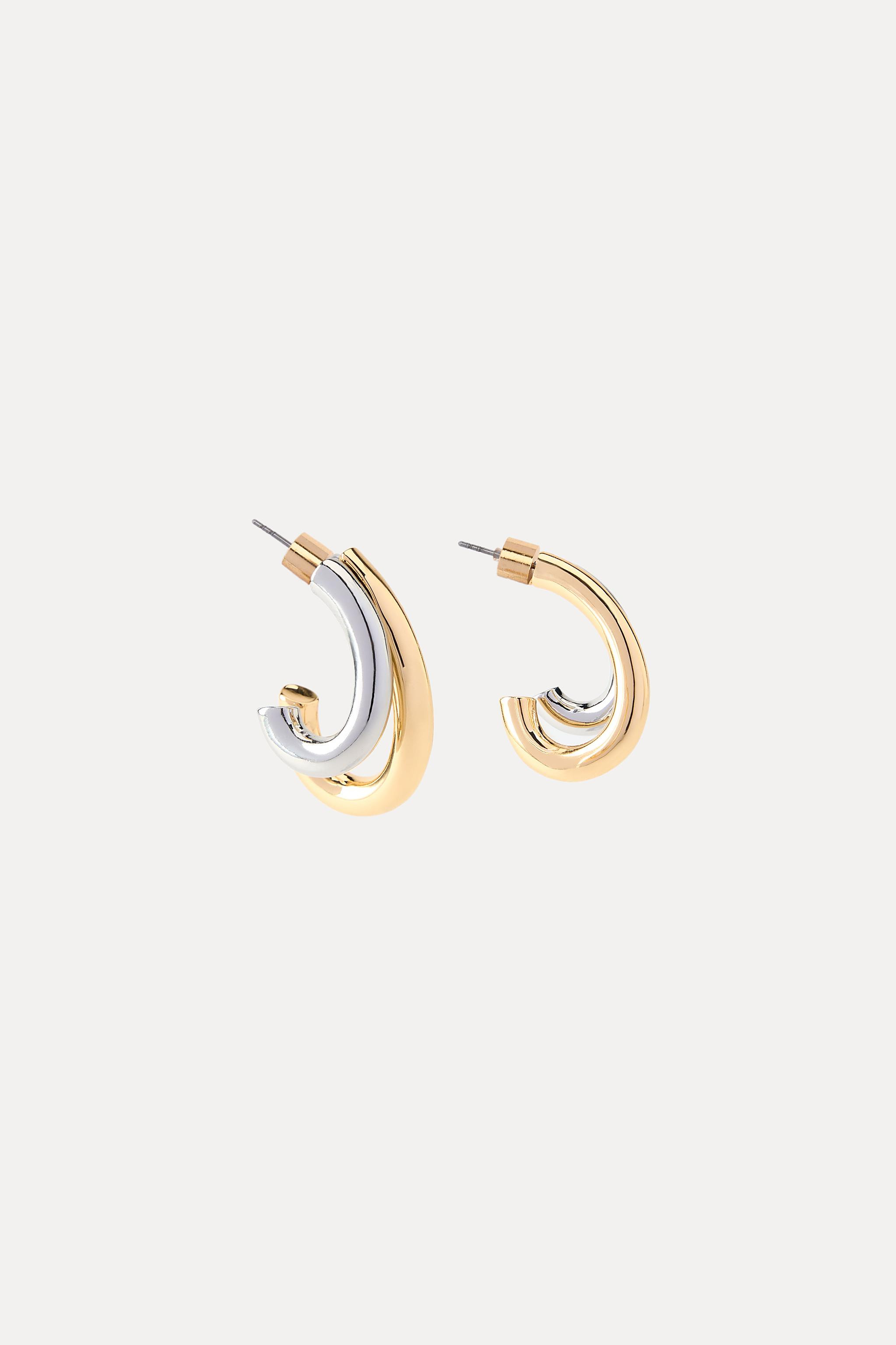 DOUBLE HOOP EARRINGS | Zara US