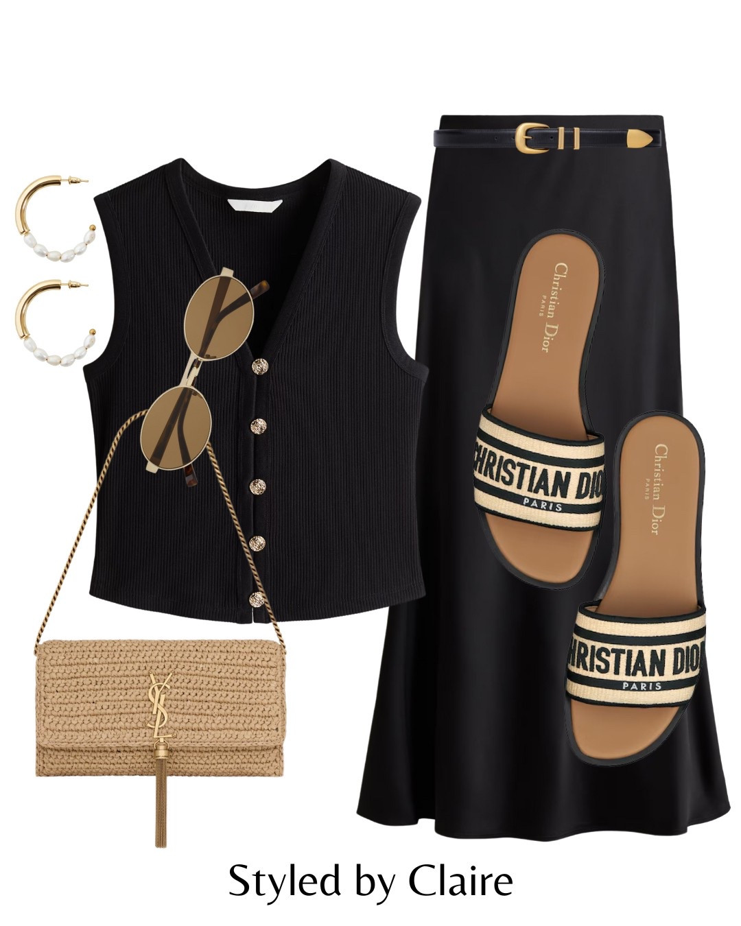 Waistcoats & satin skirts✨
Tags: black button up sweater vest maxi midi false belt Dior sandals ysl raffia bag sunglasses fashion spring summer inspo outfit ideas chic women’s style date night Dubai Ibiza Barcelona holiday vacation special occasion capsule wardrobe H&M Zara

#LTKstyletip #LTKspring #LTKsummer