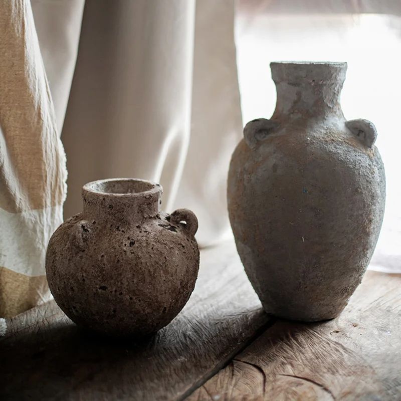 Siegbald Tan Indoor / Outdoor Stoneware Table Vase | Wayfair Professional