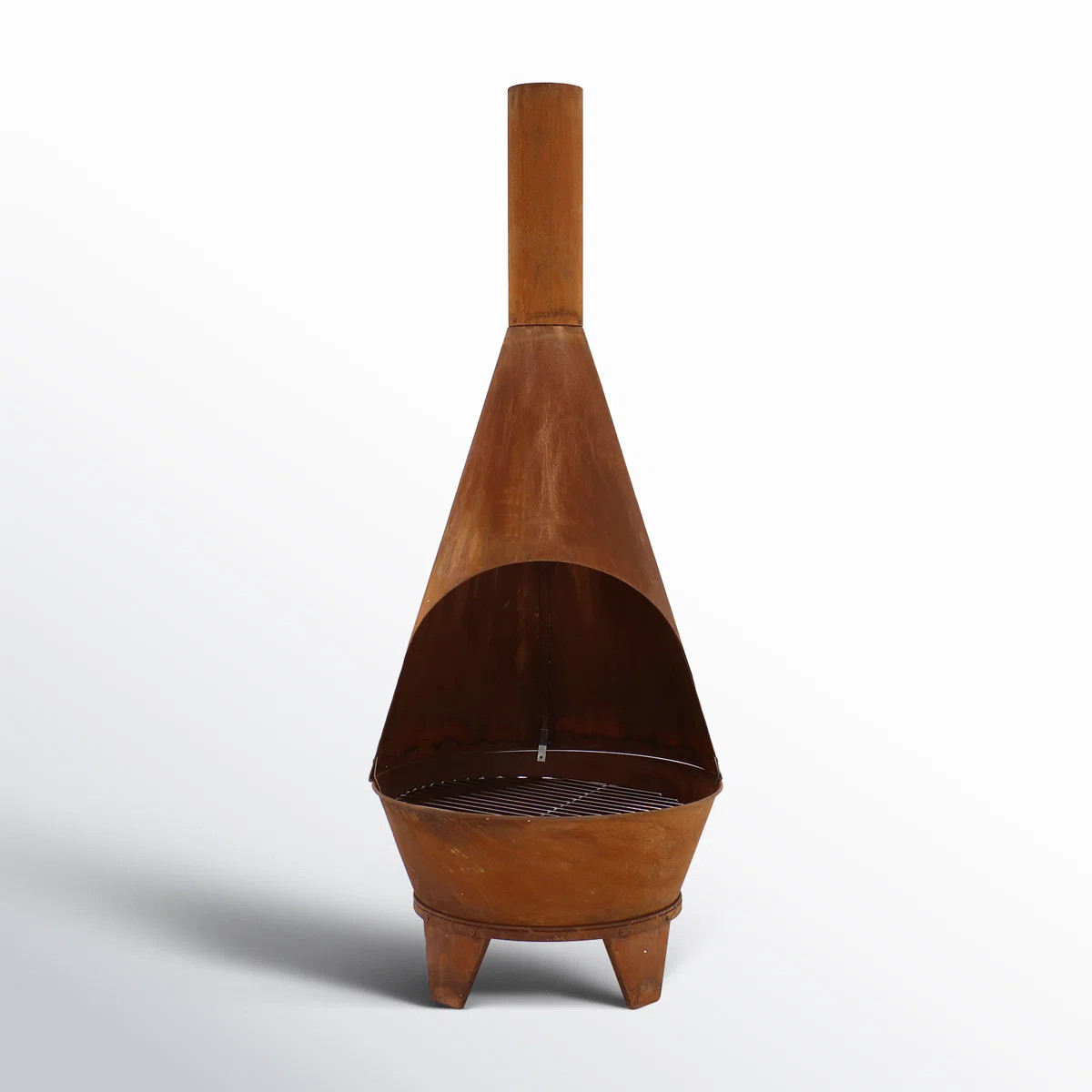 Barrow Tapered Steel Wood Burning Chimnea | Wayfair North America