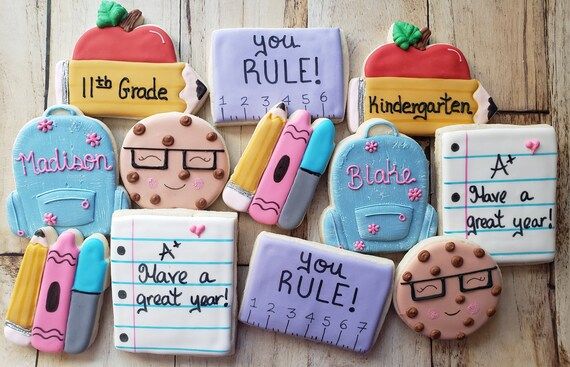 School Personalizable Cookies - Etsy | Etsy (US)
