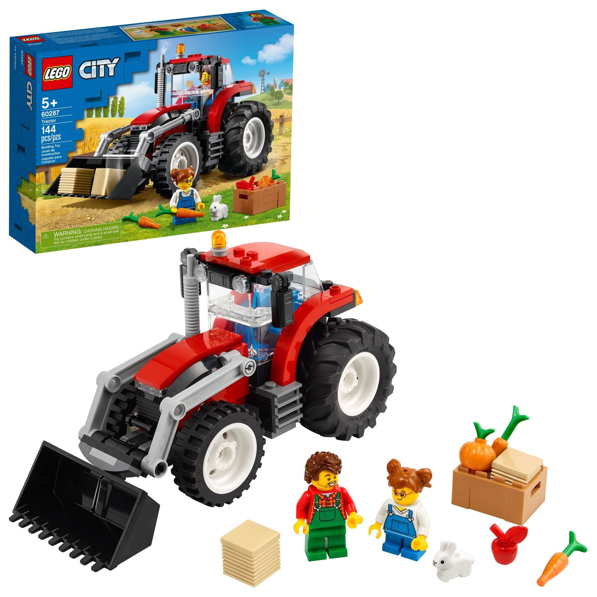 LEGO City Great Vehicles Tractor 60287 Building Toy Set for Kids, Boys, and Girls Ages 5+ (148 Pieces) | Amazon (US)