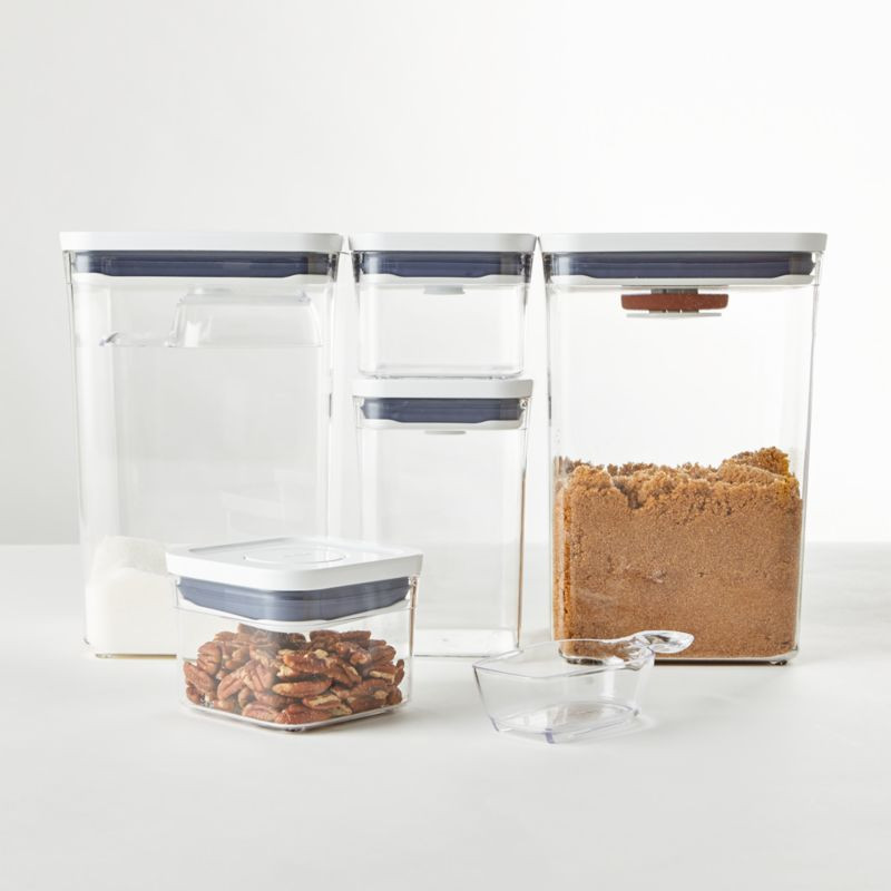 OXO POP 8-Piece Baking Container Set + Reviews | Crate & Barrel | Crate & Barrel