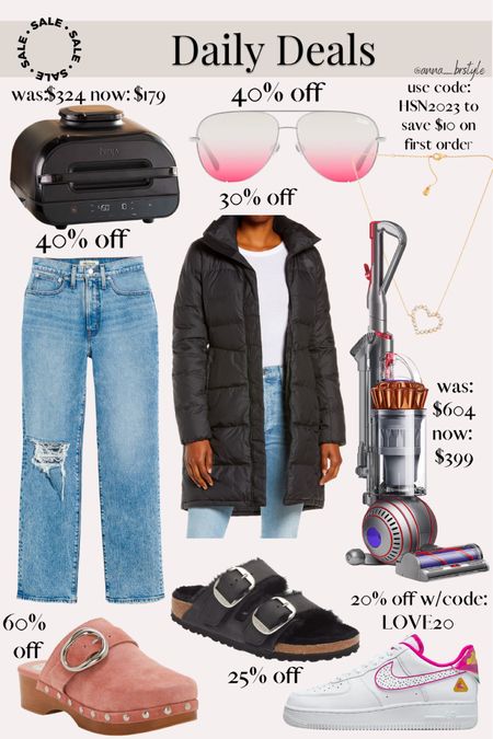 daily deals / deals of the day / best of sale / my favorite things on sale : madewell jeans / north face jackets / dyson vacuum / ninja roster oven : bubble bar necklace / nike tennis shoes / birkenstocks 

#LTKsalealert #LTKSale #LTKstyletip