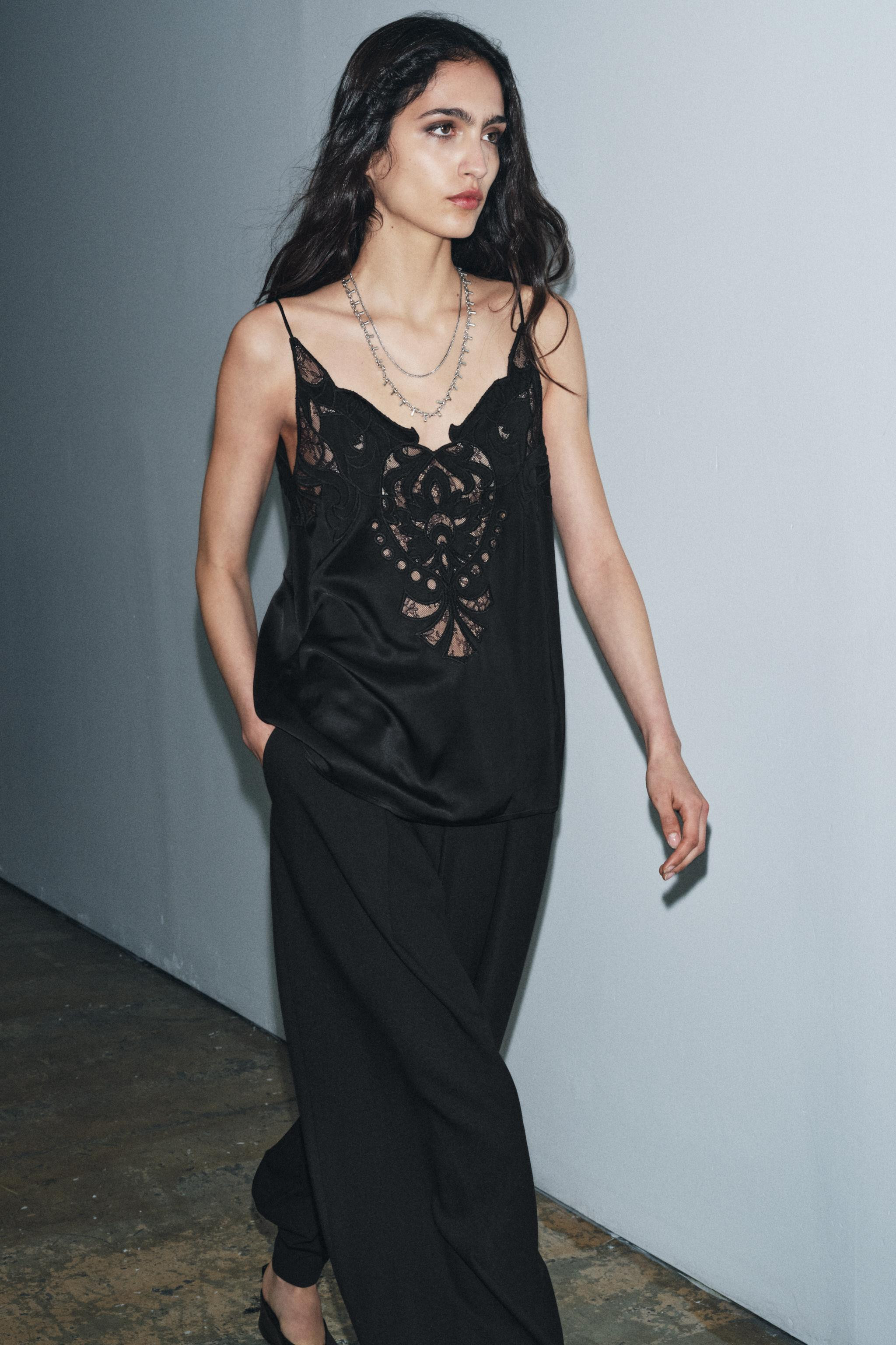 ZW COLLECTION LACE TOP | Zara UK