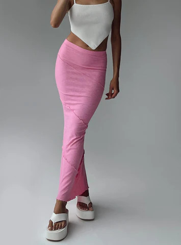 Oscar Maxi Skirt Hot Pink | Princess Polly US
