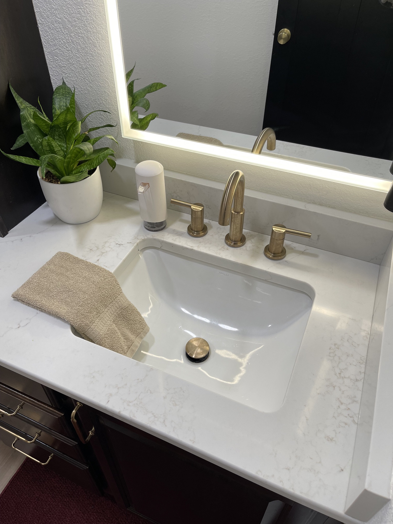 This Champaign bronze faucet is the perfect touch to uplevel your bathroom. 

#LTKHome #LTKSaleAlert #LTKFamily