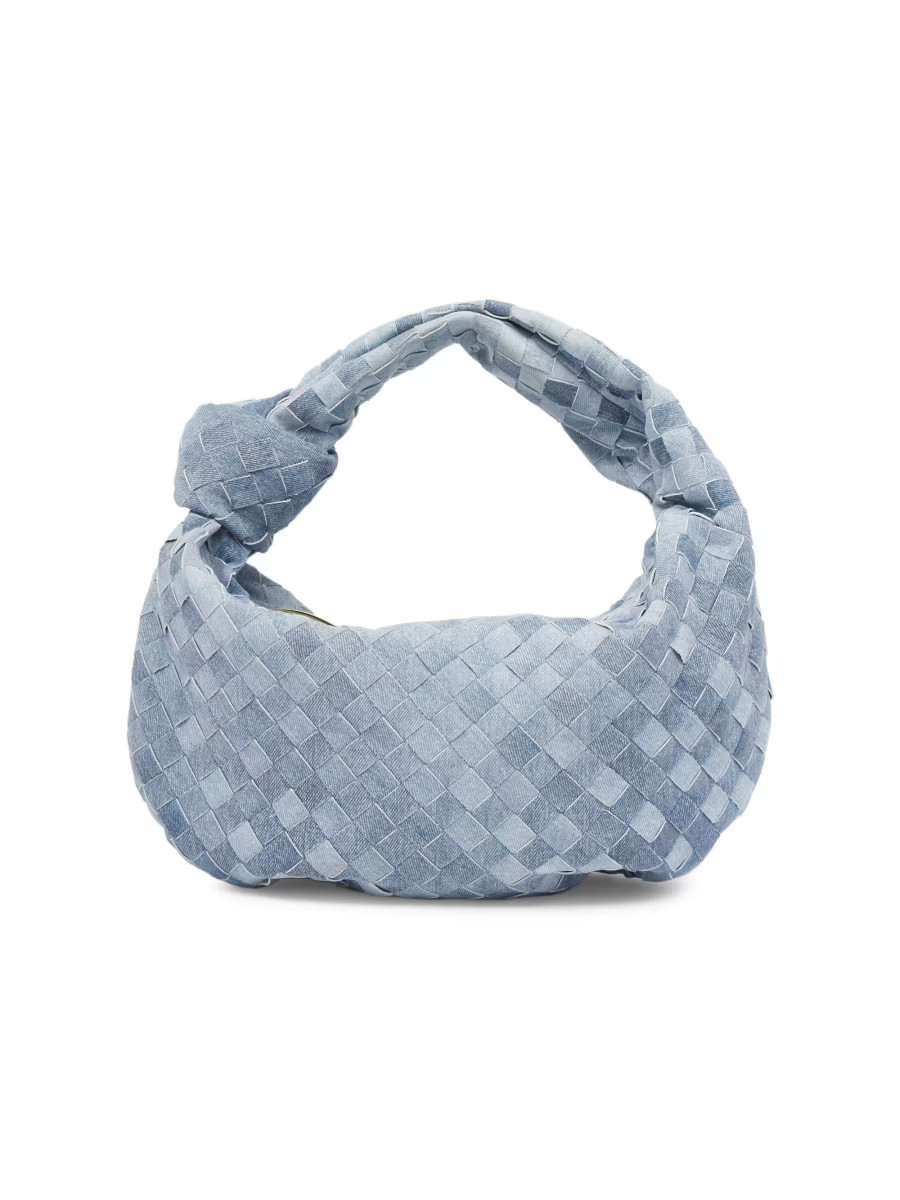 Teen Jodie Denim Intrecciato Hobo Bag | Saks Fifth Avenue