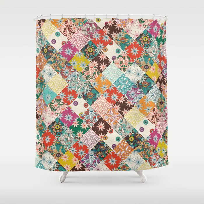 sarilmak patchwork Shower Curtain | Society6