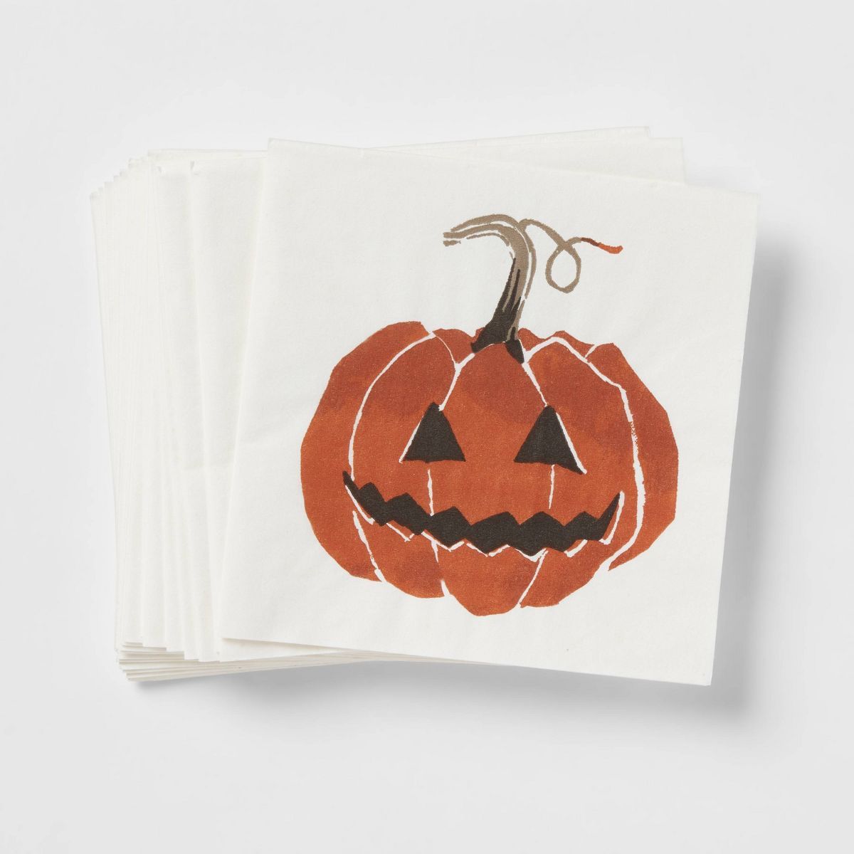 20ct Halloween Pumpkin Beverage Disposable Napkins - Threshold™ | Target
