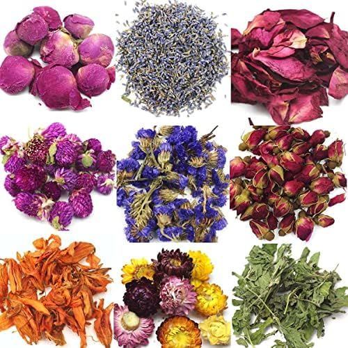Oameusa Dried Flowers,Dried Flower Kit,Candle Making, Soap Making, AAA Food Grade-Pink Rose,Jasmine  | Amazon (US)