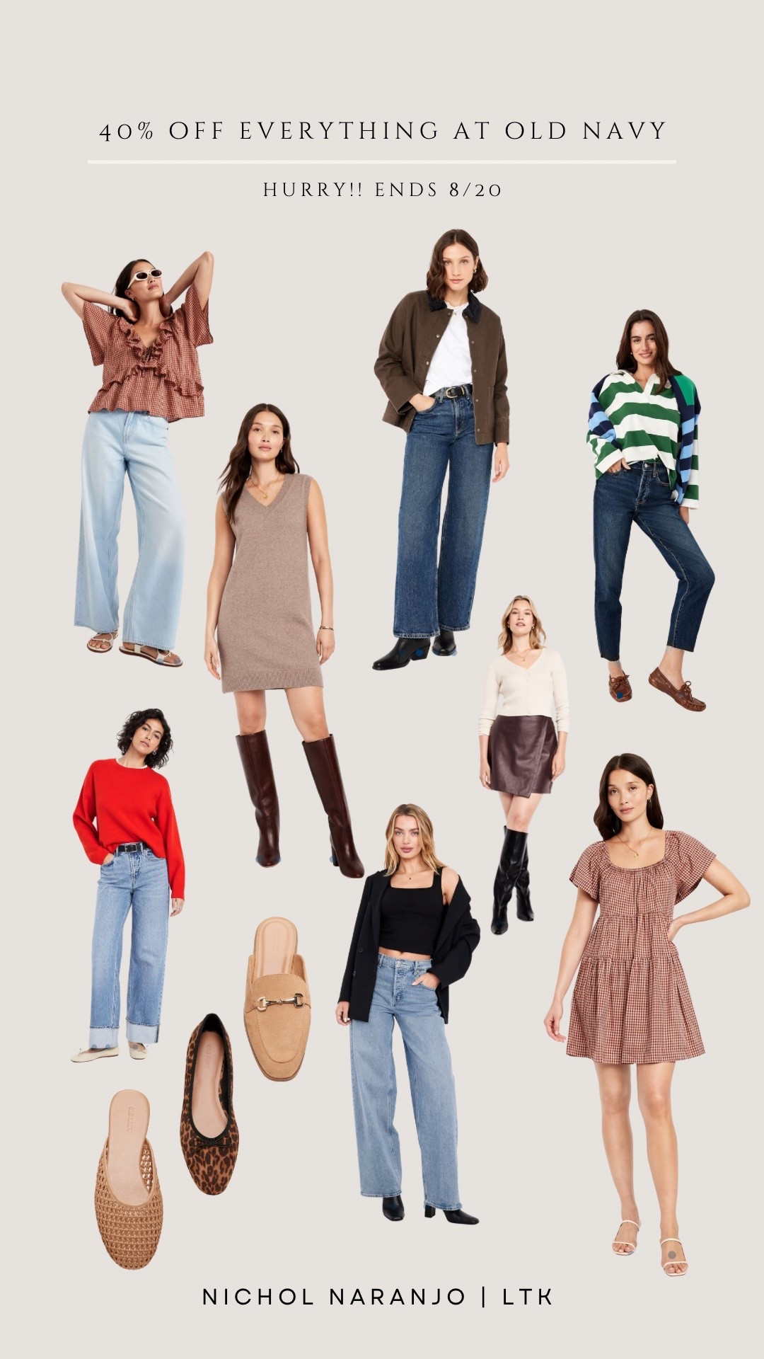 Old Navy’s 40% off everything sale is too good not to share! I’m eyeing that barn jacket and so many other iconic pieces right now, grab a wardrobe staple with me today! 🍂

#LTKSaleAlert #LTKStyleTip