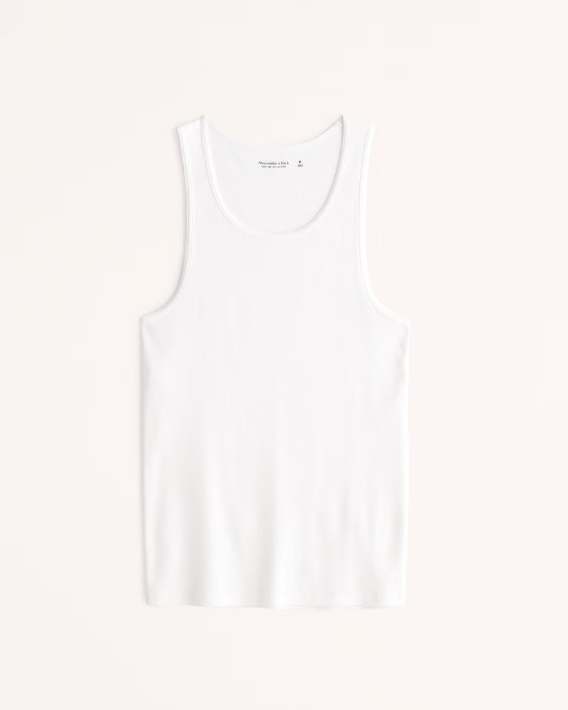 Men's Essential Ribbed Tank | Men's Tops | Abercrombie.com | Abercrombie & Fitch (US)