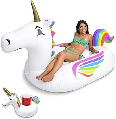 GoFloats Giant Inflatable Pool Floats with Bonus Drink Float, Choose from Our Awesome Styles (Uni... | Amazon (US)