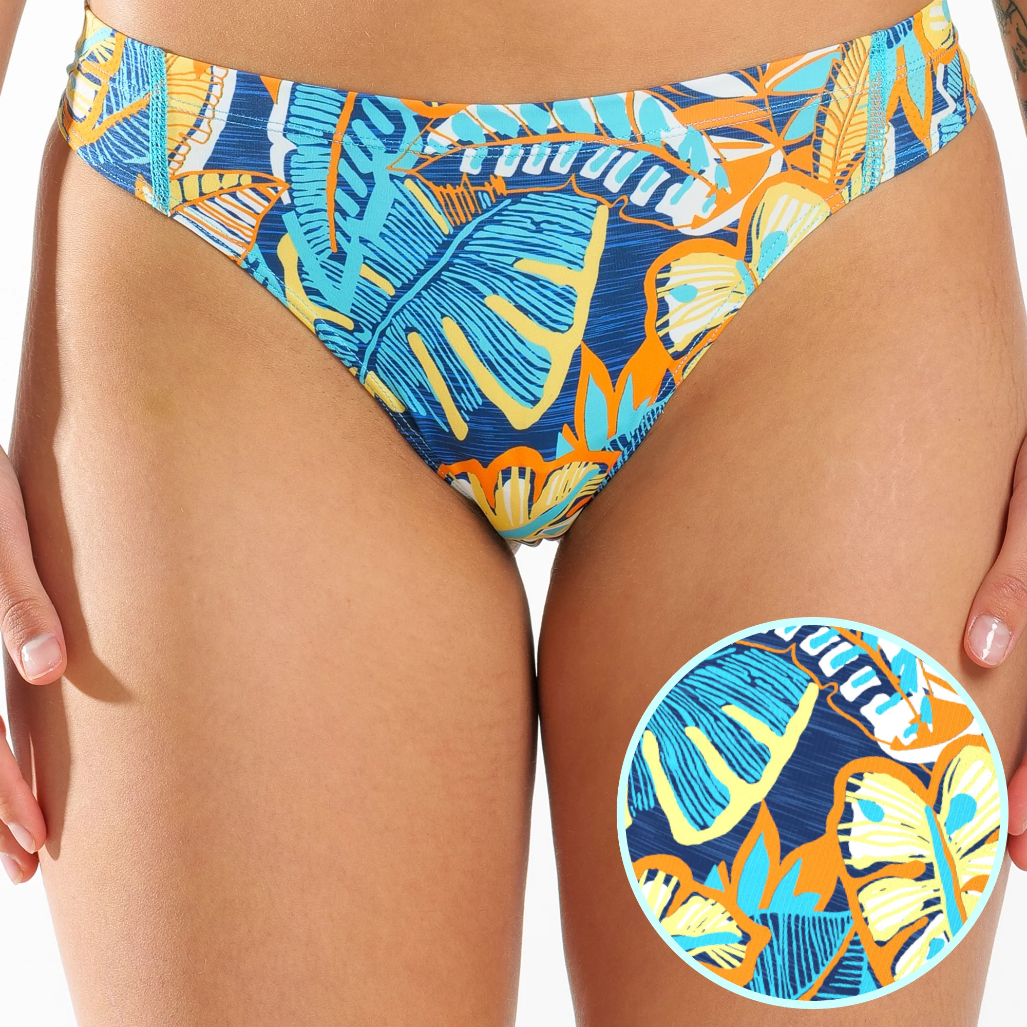 Blue Tropical paradICE™ Cooling Thong | Shinesty