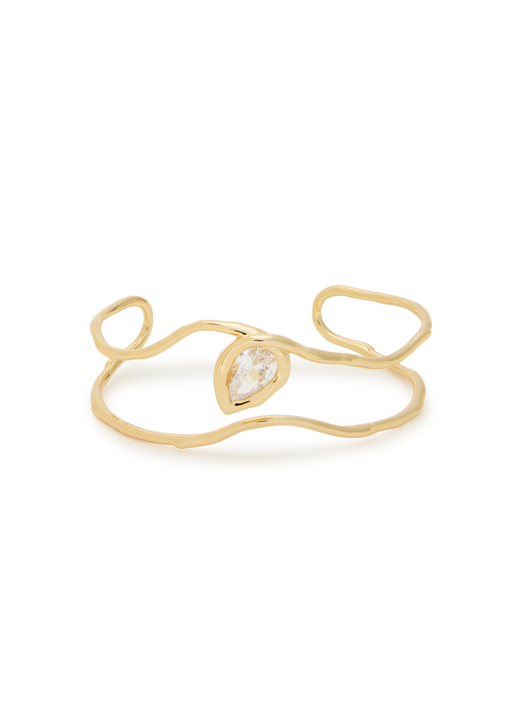Asterales 14kt gold-plated cuff | Harvey Nichols
