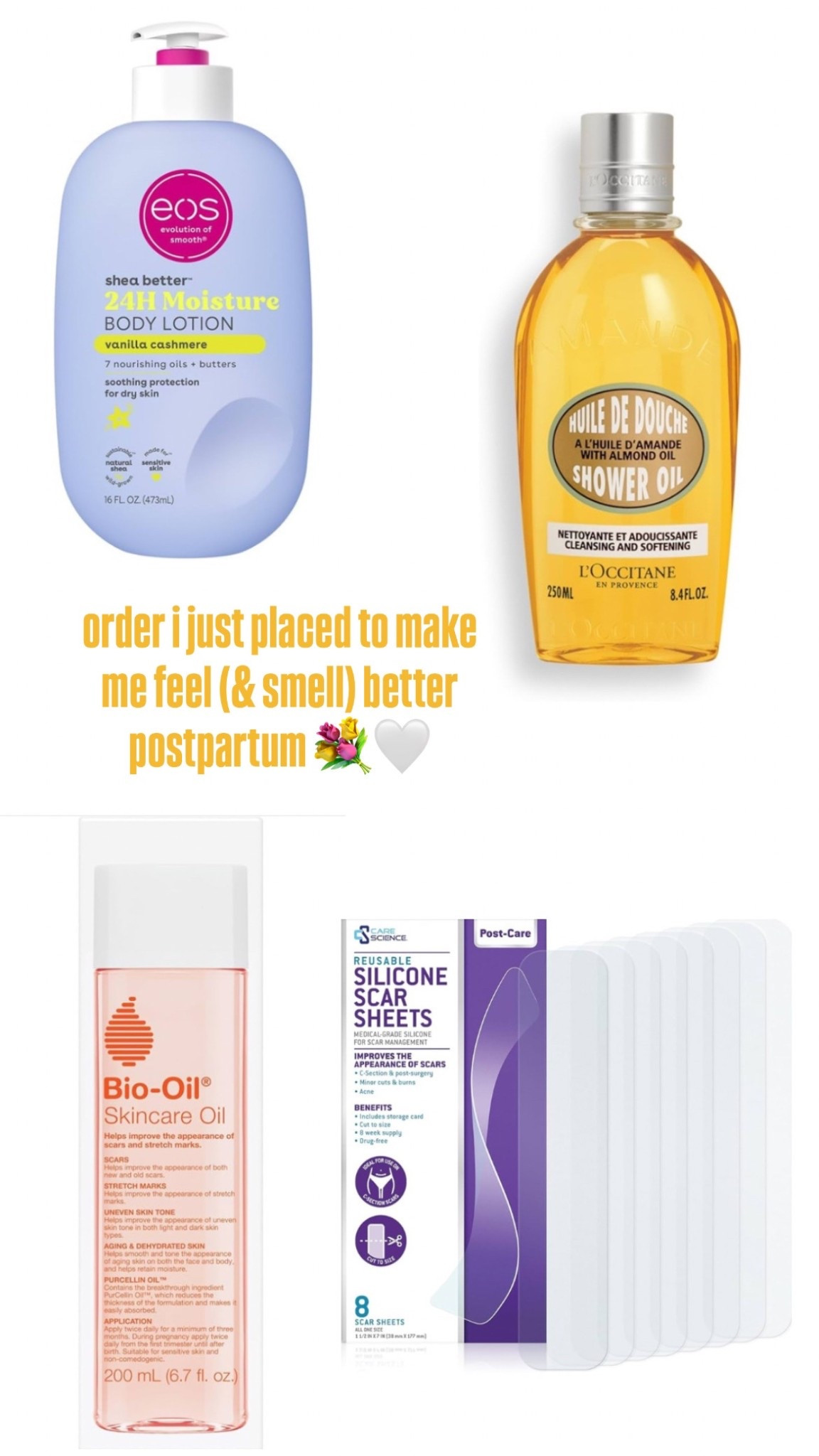 postpartum feel good items! 💐