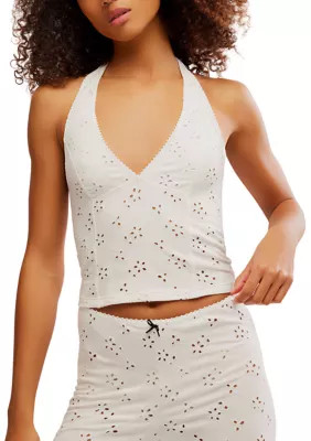 Free People Women's Full Bloom Halter Top, Ivory, Medium | Belk