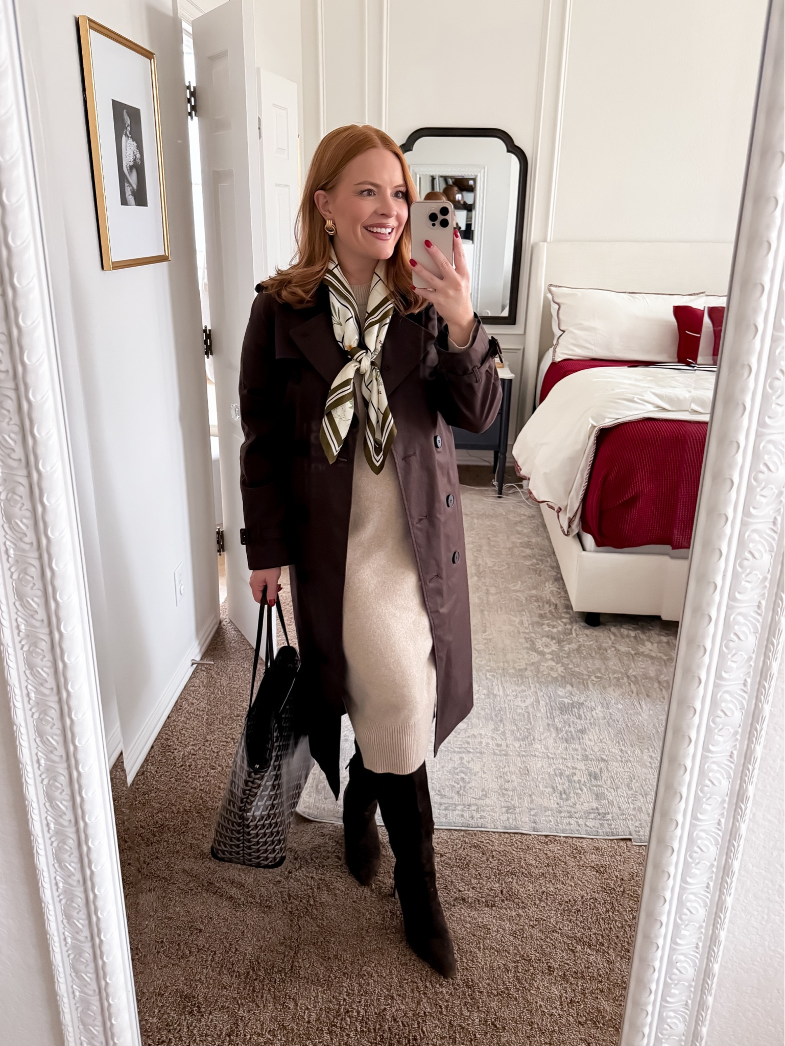 Classic and timeless winter work outfit 🤎 This neutral sweater dress paired with a brown tailored coat is my go-to for office days, client meetings, or travel. Finished with knee-high boots and a silk scarf for an effortlessly polished look that works all season long. Comfortable, flattering, and perfect for busy working moms.
✨ Shop my sweater dress, brown coat, and work boots here.

sweater dress outfit, winter workwear women, knee high boots outfit, business casual winter, working mom outfit

#LTKmomlife #LTKootd #LTKWorkwear