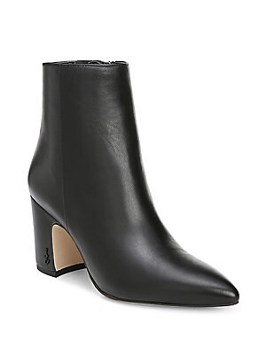 Hilty Pointy Leather Booties | Lord & Taylor