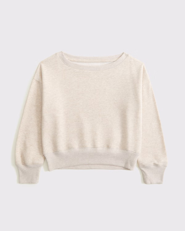 girls essential off-the-shoulder sweatshirt | girls matching sets | Abercrombie.com | Abercrombie & Fitch (US)