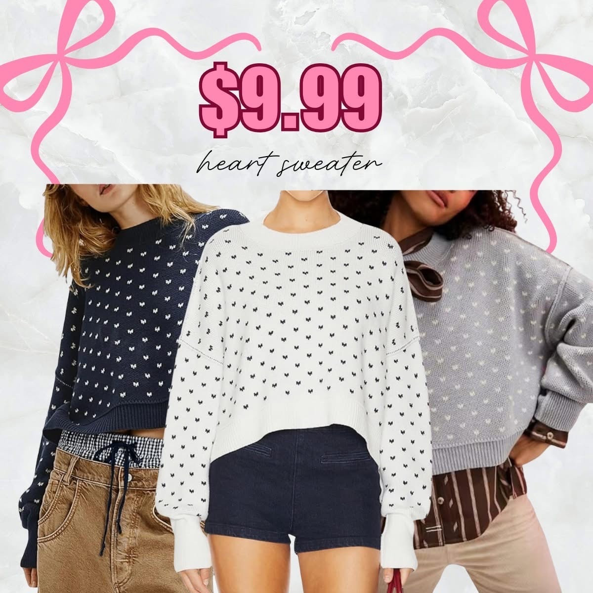 $9.99 heart sweater 🖤

#LTKSeasonal #LTKootd #LTKSaleAlert