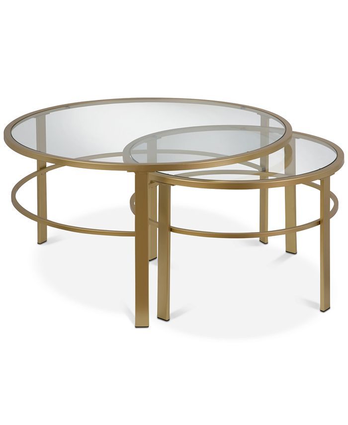 Furniture Gaia Nesting Coffee Table, Set of 2 & Reviews - Furniture - Macy's | Macys (US)