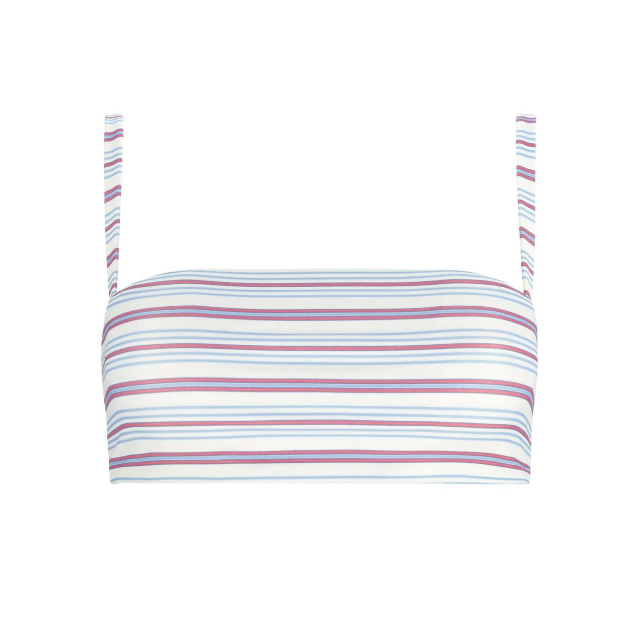women's vintage stripe bandeau bikini top | minnow