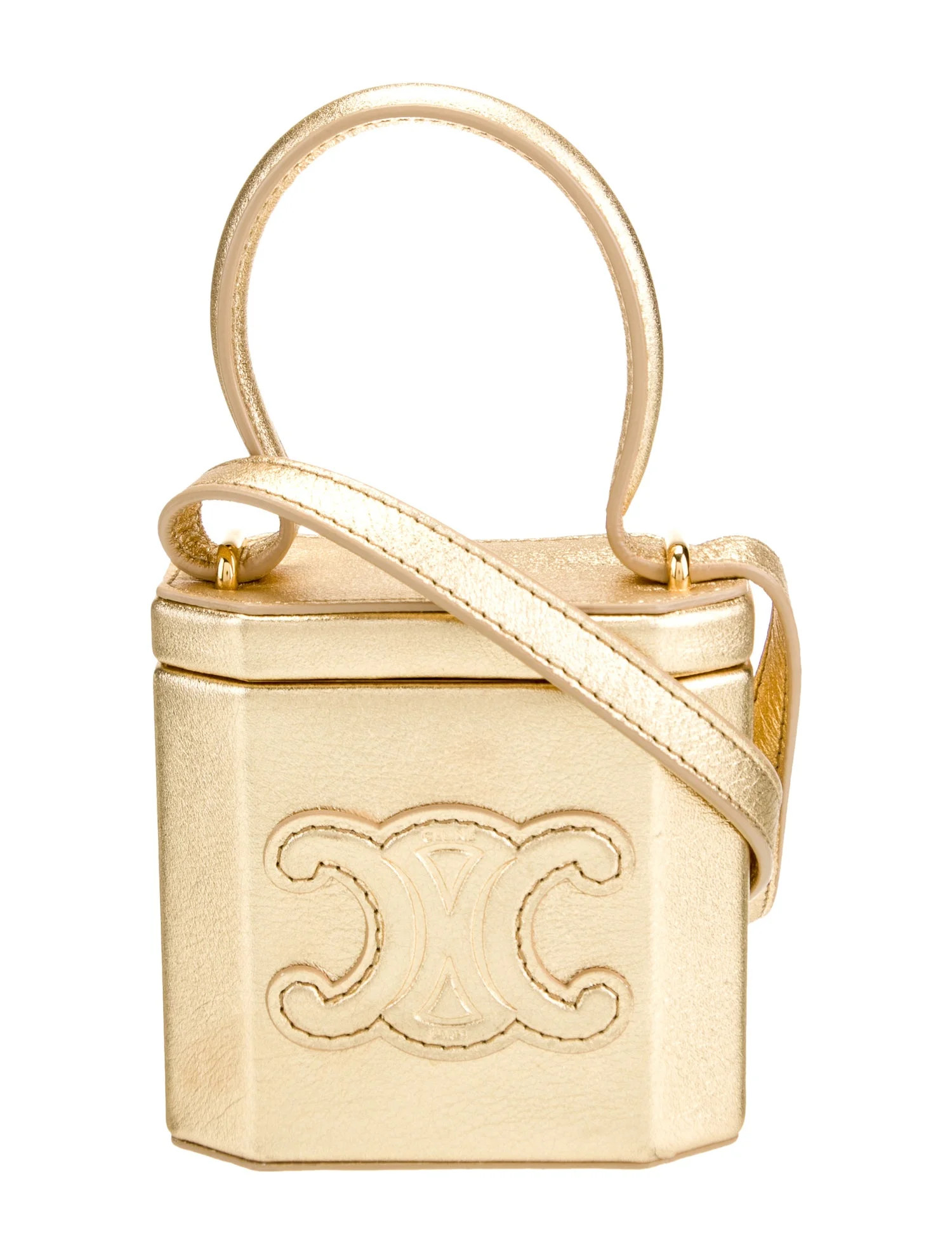 Leather Cuir Triomphe Lock Bag | The RealReal
