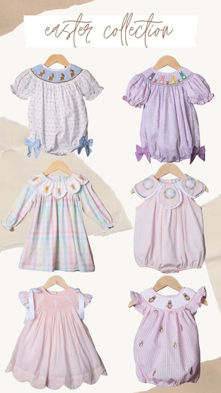 Baby and toddler girl smocked Easter outfits, pastel bunny outfits, baby dedication bubbles and dresses

#LTKkids #LTKSeasonal #LTKbaby