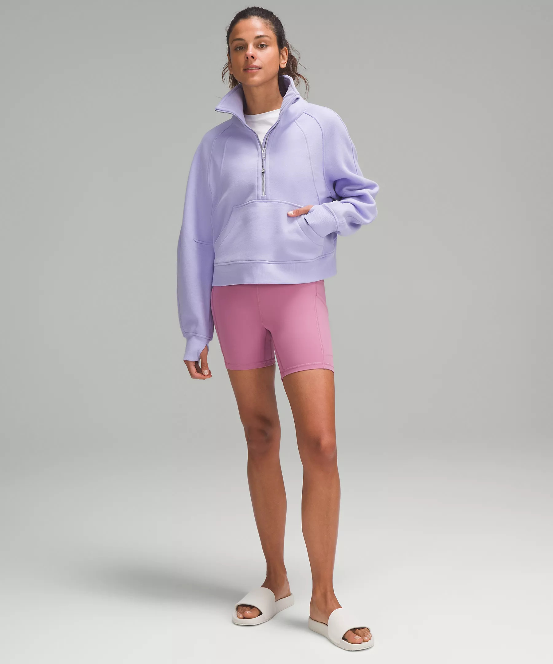 Scuba Oversized Funnel-Neck Half Zip | Women's Hoodies & Sweatshirts | lululemon | Lululemon (US)