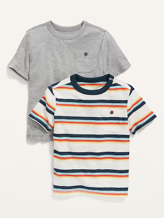 2-Pack Slub-Knit Pocket T-Shirt for Toddler Boys | Old Navy (US)