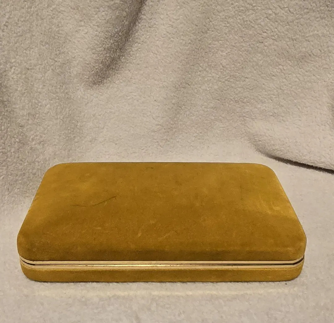 Lady Buxton Vintage Golden Velvet Jewelry Box - Etsy | Etsy (US)