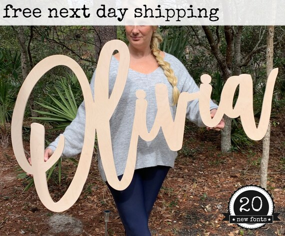 Wood Name Sign | Custom Name Sign | Handwritten Modern Font | Personalized Wood Name Sign | Woode... | Etsy (US)