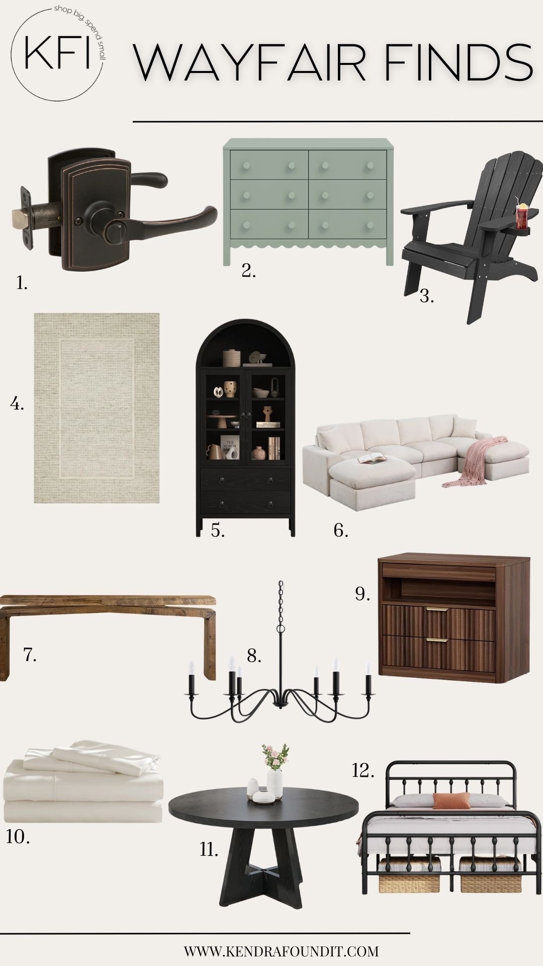 Wayfair Spring Cyber Week is one of the best times to shop for a home refresh, so I rounded up some of my favorite Wayfair finds that are stylish, practical, and budget-friendly. I’m loving pieces like the bronze door handles, neutral area rug, arched cabinet, and cloud-style sectional—all of which help create that warm, modern organic look I always go for. There are also great staples like a round dining table, fluted nightstand, classic iron bed, and cozy bedding that make it easy to update your space without overspending. If you’re looking for affordable furniture, neutral home decor, minimalist furniture, or designer-inspired pieces, this is such a good time to shop with up to 80% off during Wayfair Spring Cyber Week (March 19–23). Linked all my favorite finds here.

#ad #WayfairPartner #Wayfair @Wayfair 

#LTKHome #LTKSaleAlert