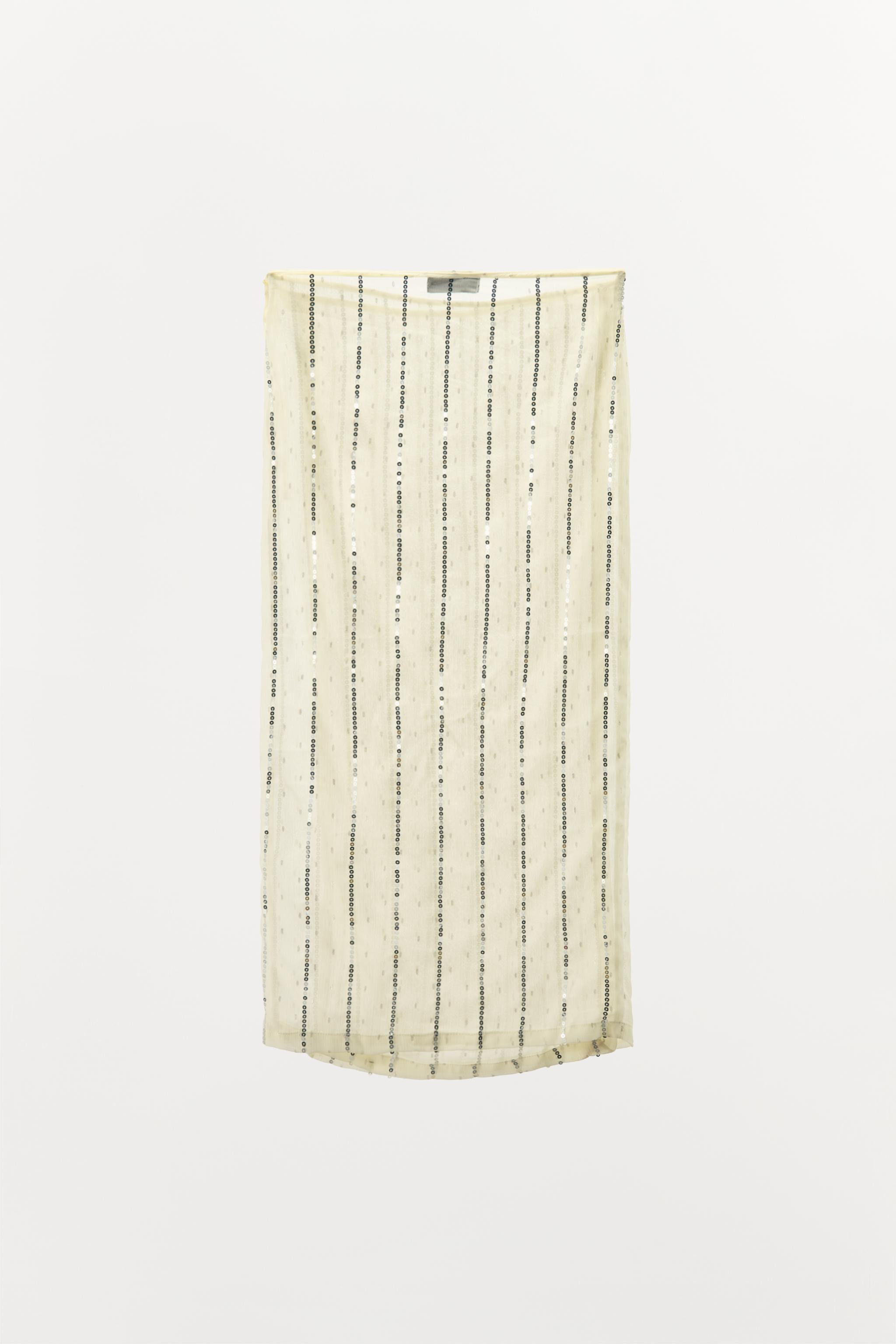 SEQUIN PAREO SKIRT | Zara US