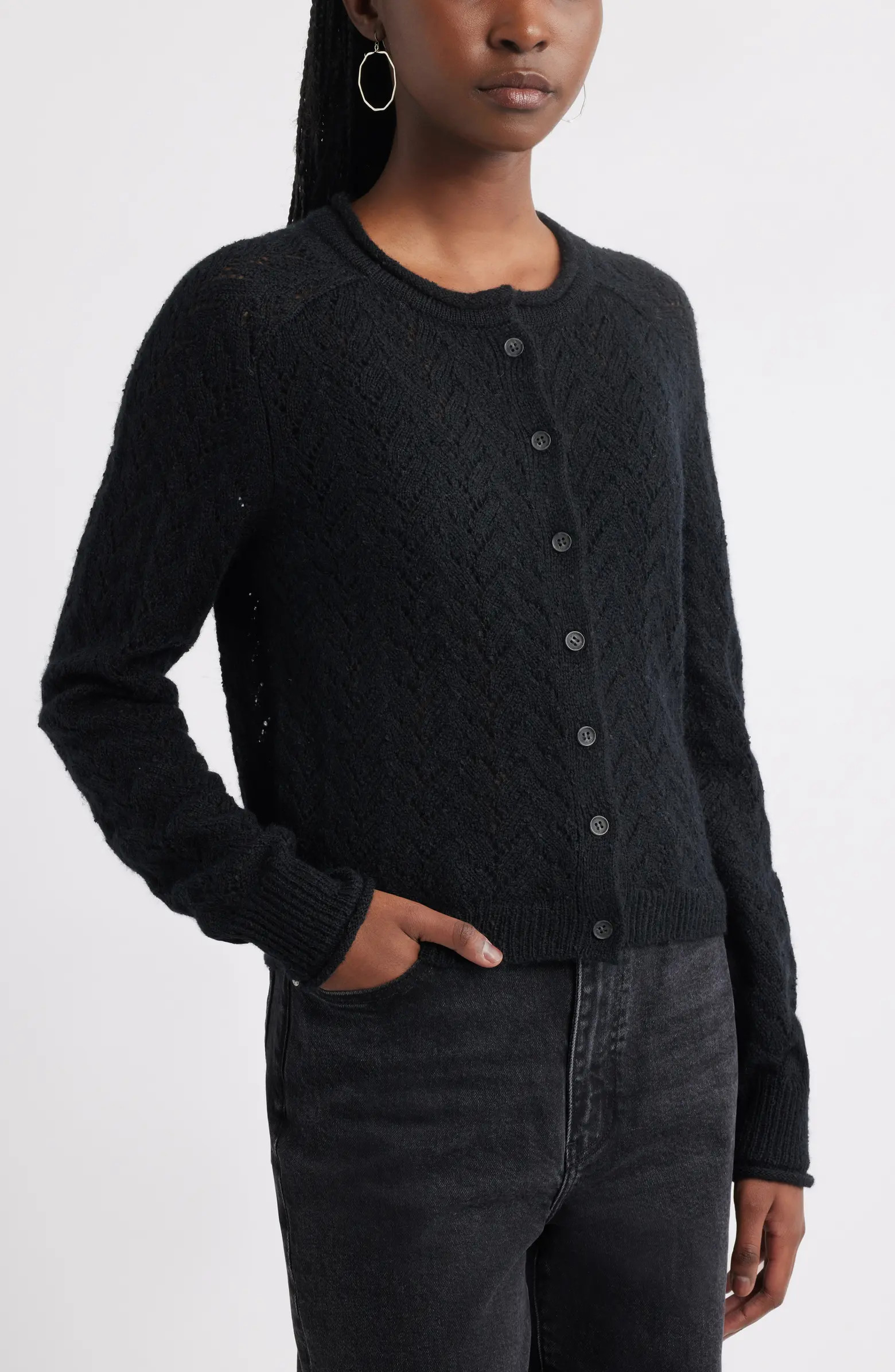 Nep Pointelle Cardigan | Nordstrom