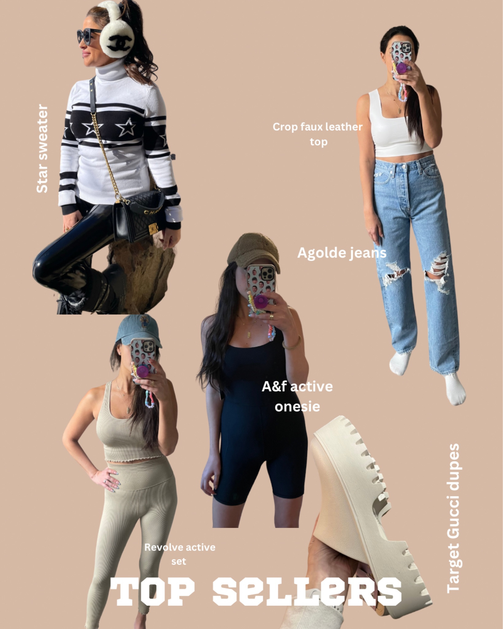 Top seller
Abercrombie onesie 
Revolve workout set 
Gucci mule dupes
Clogs 
Star sweater 

#LTKstyletip #LTKunder50 #LTKunder100