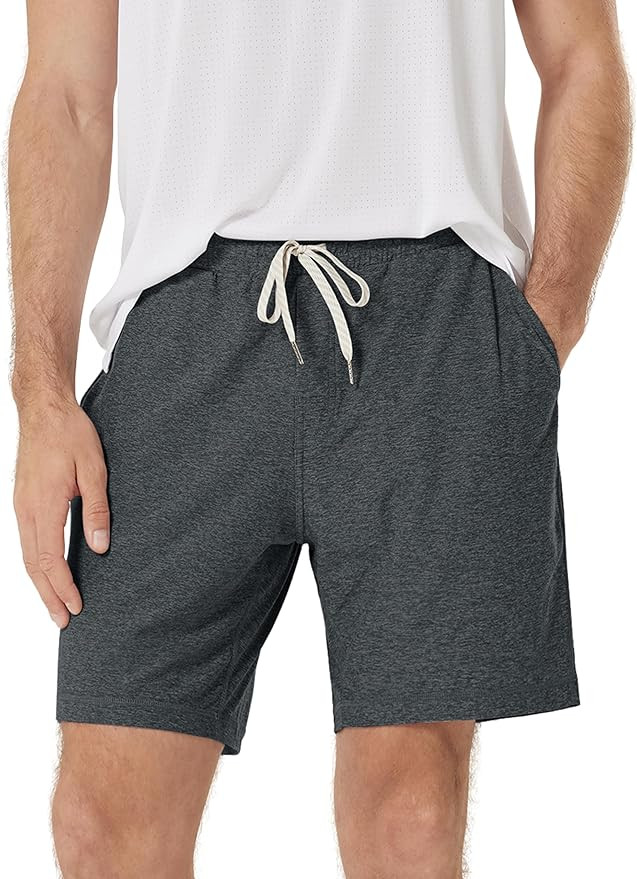 ODODOS Men's Performance Shorts 7" – Ultra Soft odSTRATUM Tech Everyday Shorts with Adjustable ... | Amazon (US)