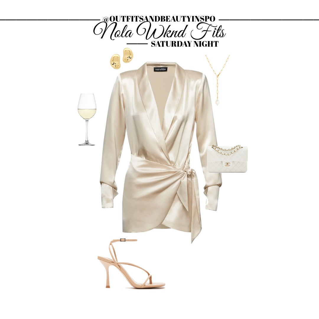 Nola formal Weekend Outfit Inspo - mini cocktail satin long sleeve chic dress Saturday night formal #LTKFindsUnder100 

#LTKootd #LTKBeauty