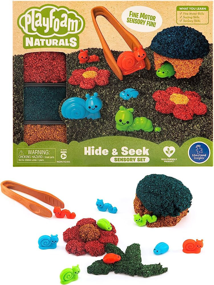 Educational Insights Playfoam Naturals Sensory Set, Sensory Bin with Tools, Fine Motor Skills, Gi... | Amazon (US)