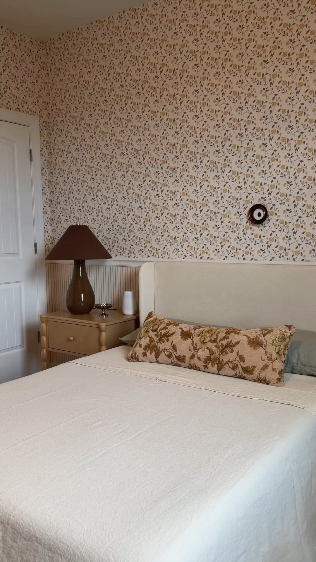 From nursery to big girl room; furniture pieces that can grow with kids and be used for years to come. Peel and stick wallpaper. Kids room; girls room; floral wallpaper; upholstered bed; max and lily furniture

#LTKHome #LTKmomlife #LTKKids