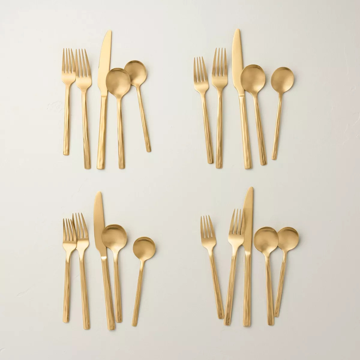 Stainless Steel Flatware Set Gold - Hearth & Hand™ with Magnolia | Target