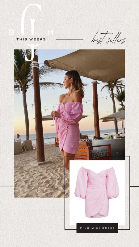 Cella Jane top five best sellers from the week. Off the shoulder pink dress. Spring style. Home decor. Top sellers. 

#LTKFind #LTKstyletip #LTKSeasonal