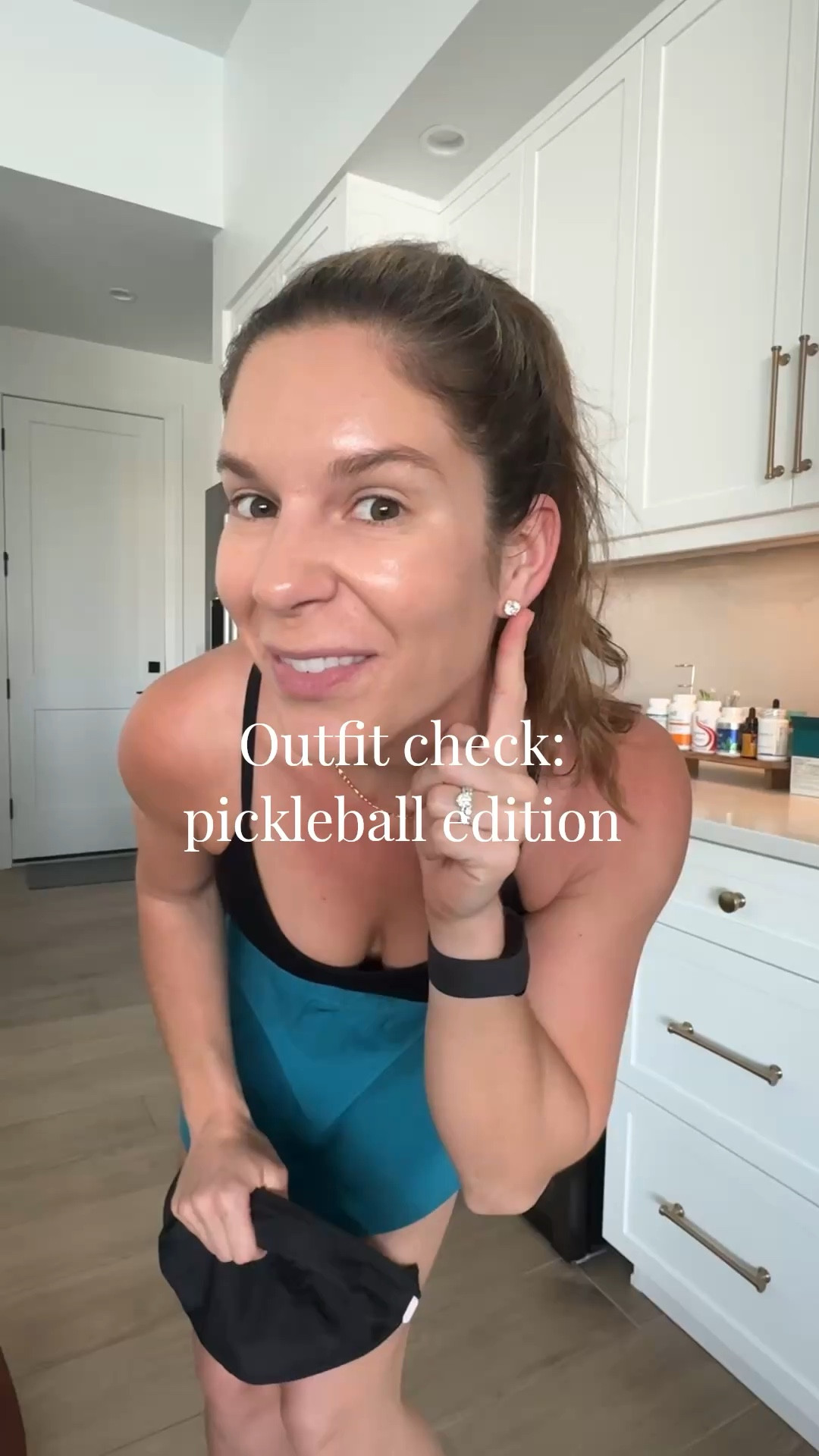 I don’t pickle often but when I do I wear something like this! These Amazon shorts live rent on rotation in my closet! I’ve owned them for over one or two years now and they are just the perfect thing to put on. I love that they’re a little skort in the front.  I am wearing a size small in the color borealis green and the top is a size medium. This whole outfit is from Amazon. I’m linking everything below.  