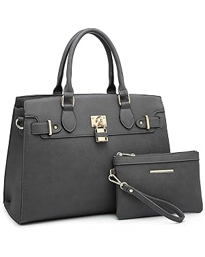 Dasein Women Handbags and Purses Ladies Shoulder Bag Top Handle Satchel Tote Work Bag with Matchi... | Amazon (US)