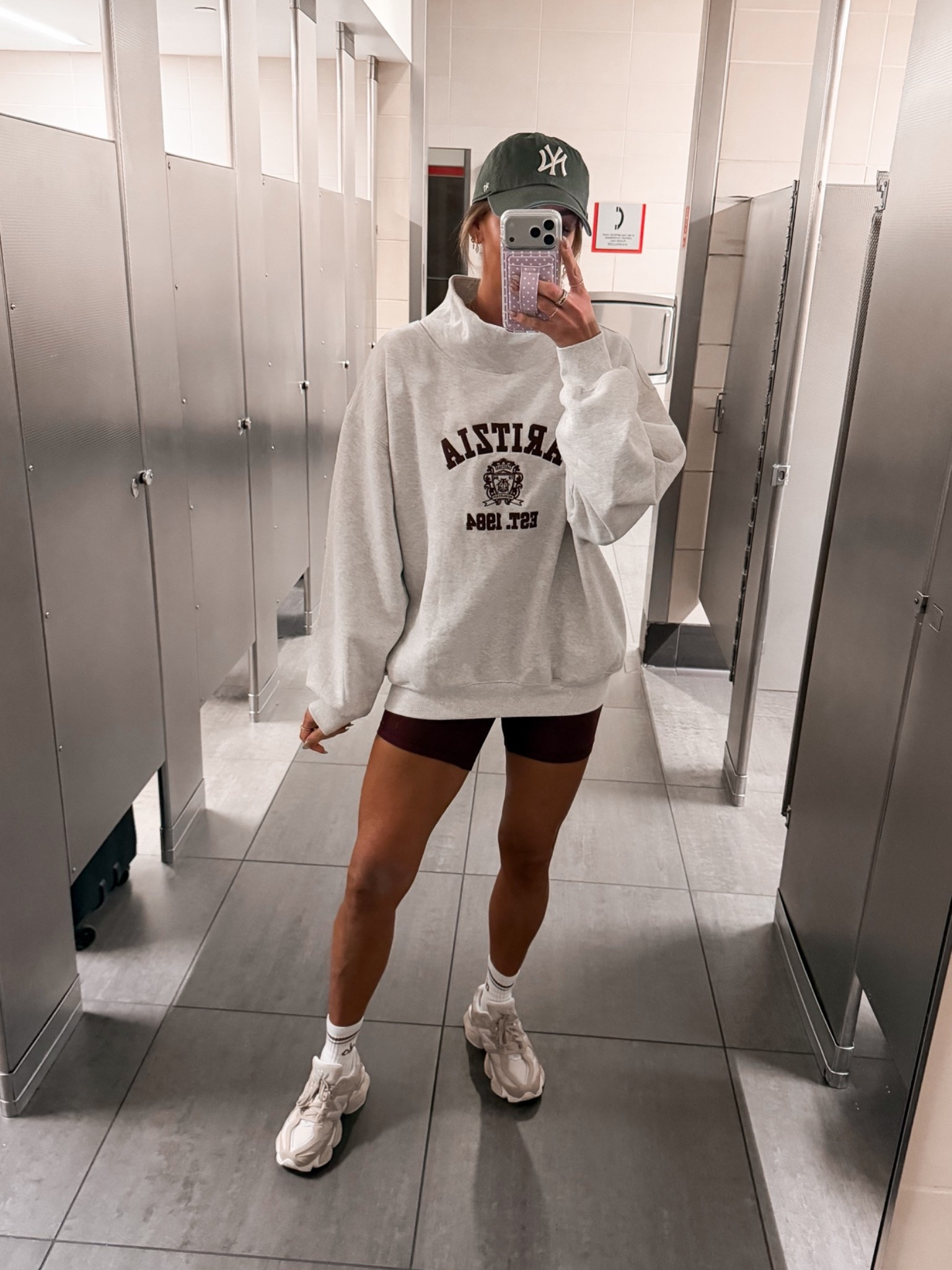 Today’s travel home outfit!! 

Shorts-6
Sports Bra-medium
Sneakers-sized down a whole size

#LTKCon #LTKTravel #LTKTall
