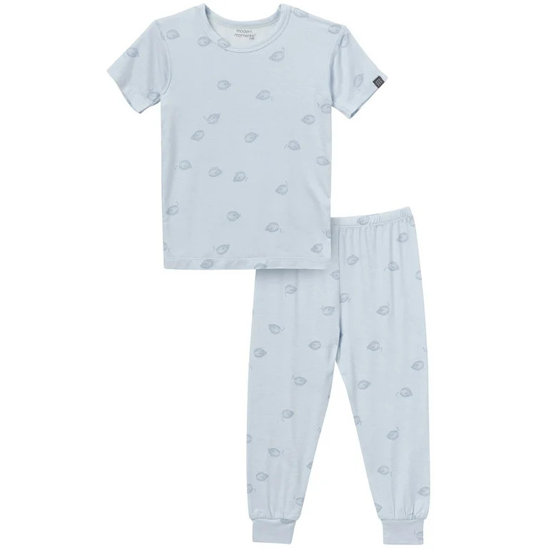 Modern Moments by Gerber Toddler Neutral Super Soft Tight Fitting Pajama Set, 2-Piece, Sizes 12 M... | Walmart (US)