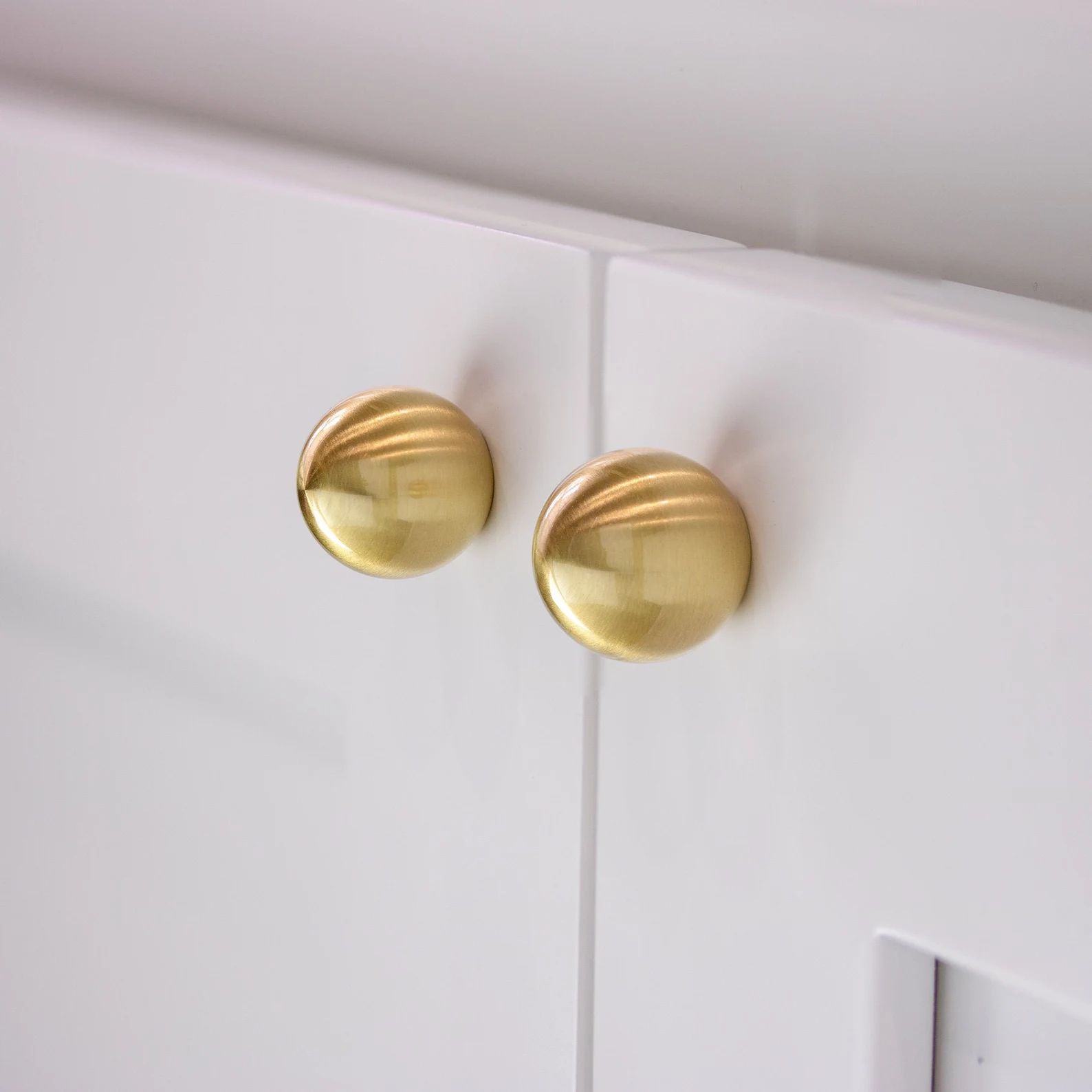 Solid Brass Cabinet Knob Mid Century Modern Ball Knob | Etsy | Etsy (US)