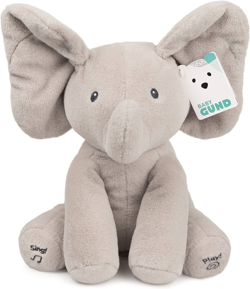 Baby GUND Animated Flappy the Elephant Plush, Singing Stuffed Animal Baby Toy for Ages 0 and Up, ... | Amazon (US)